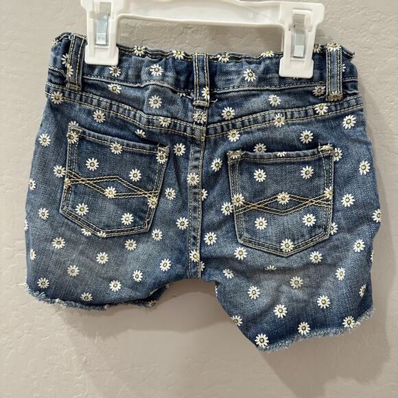 Peek Daisy Floral Cut Off Jean Shorts - Picture 3 of 6